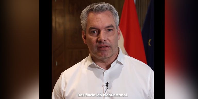 Bundeskanzler Karl Nehammer: "Das finde ich nicht normal!"