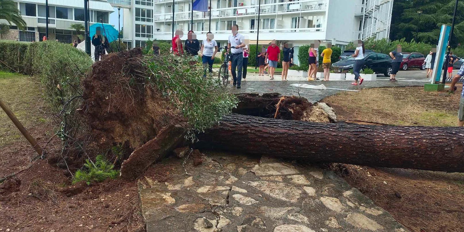 Einer Urlauberin zufolge war der Sturm in Novigrad nach wenigen Minuten wieder vorbei.&nbsp;