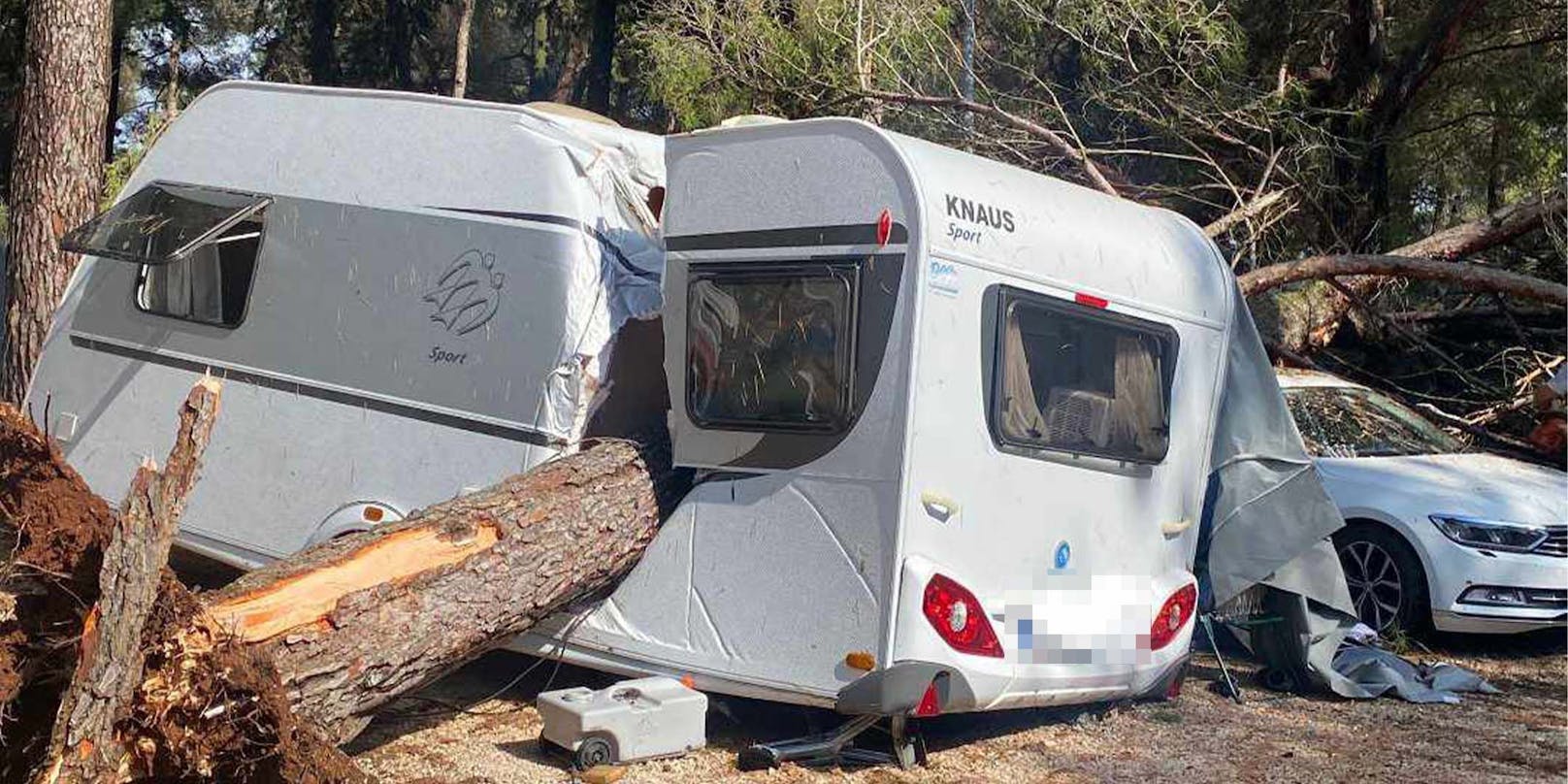 Das Unwetter hinterließ seine Spuren.