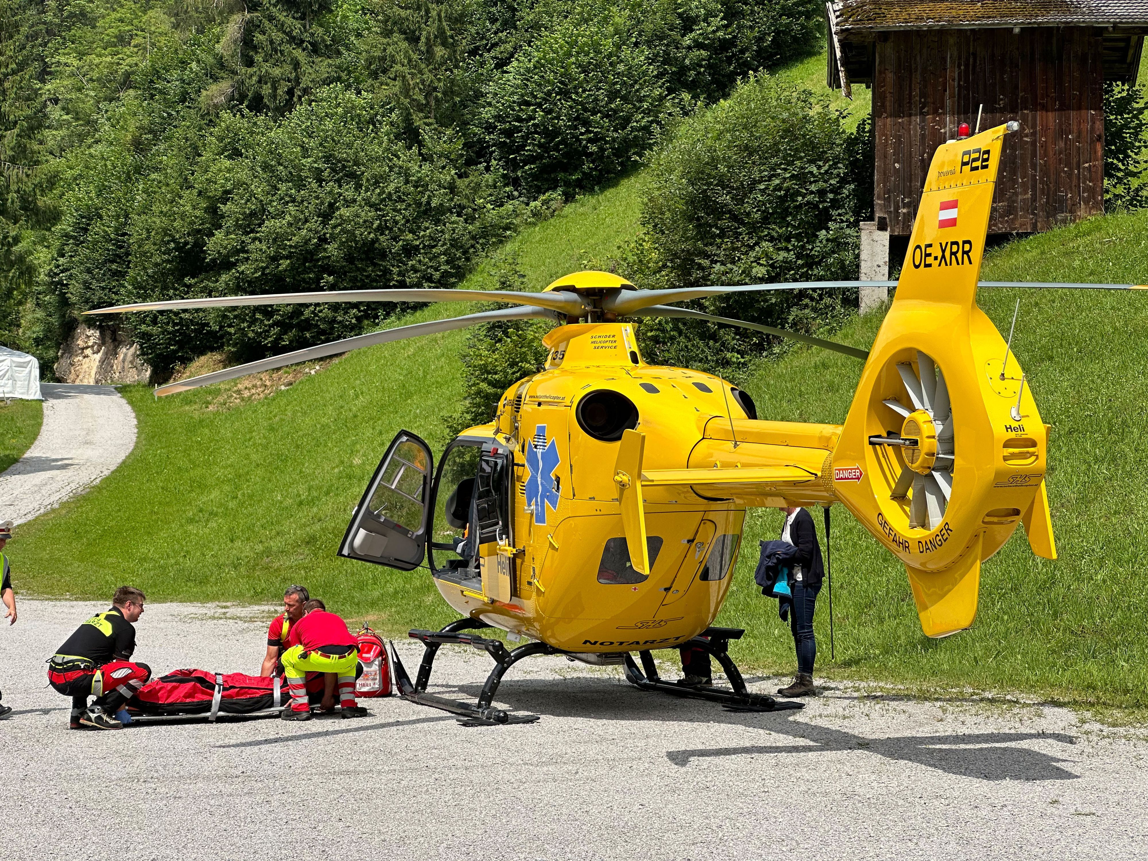 Alpbach-Notarzthubschraubereinsatz nach Freizeitunfall  -Fotocredit: ZOOM.TIROL 