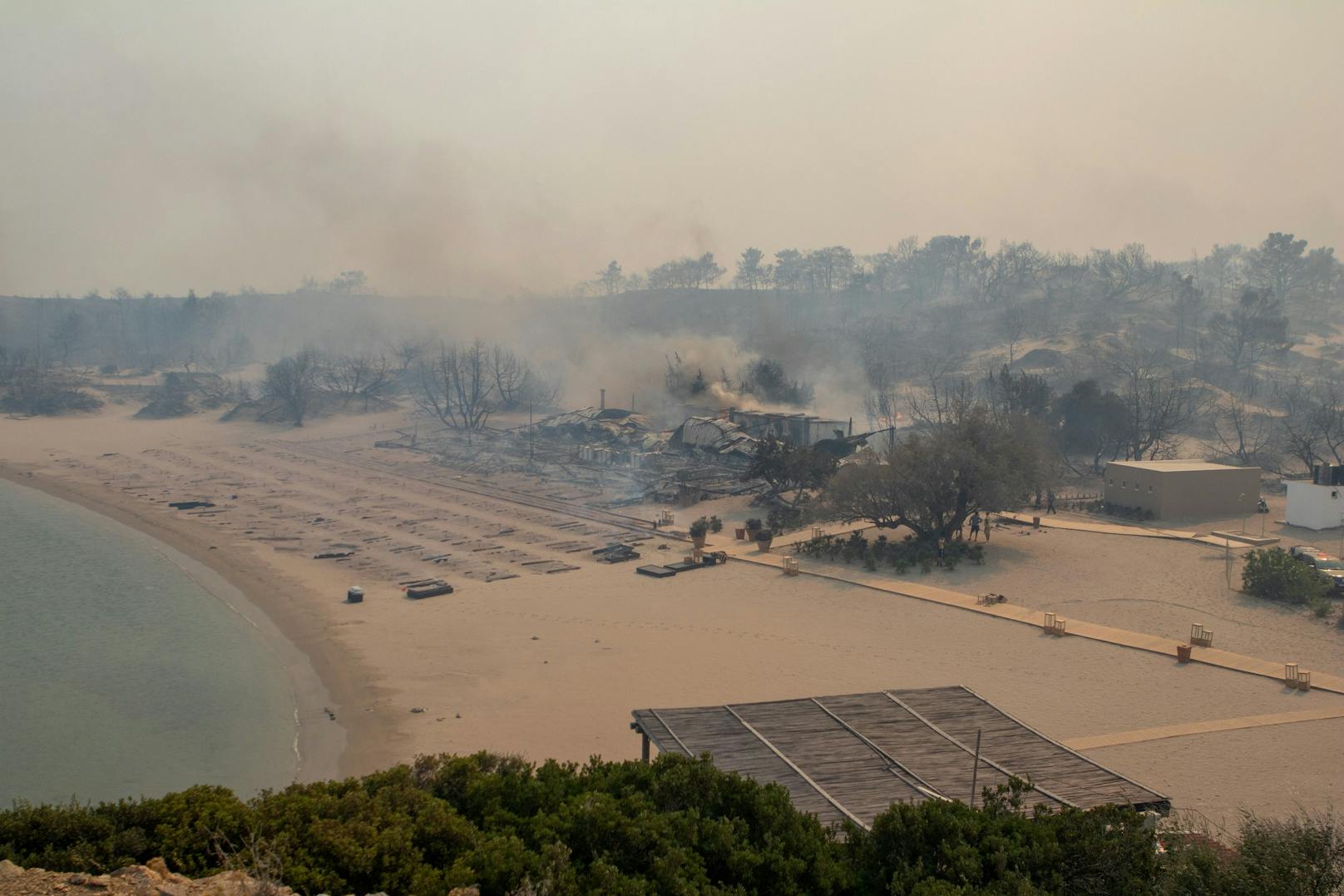 Am Strand war es etwas ungemütlich.