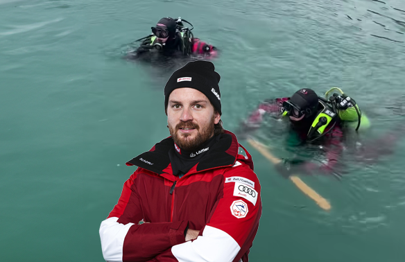 Die Beinprothese von Thomas Grochar ging unter.