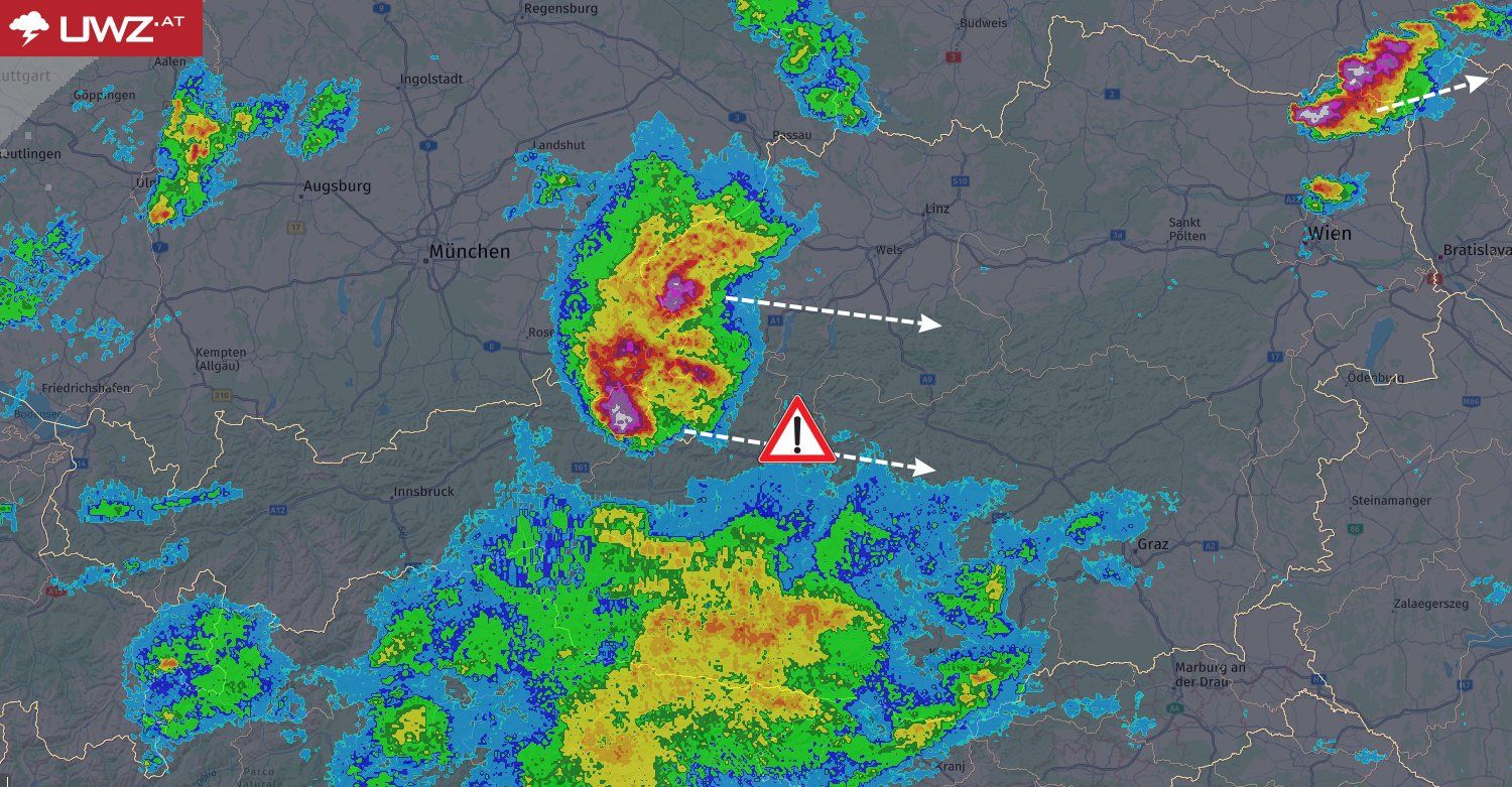 In einigen Teilen Österreichs formieren sich kräftige Gewitterzellen. 