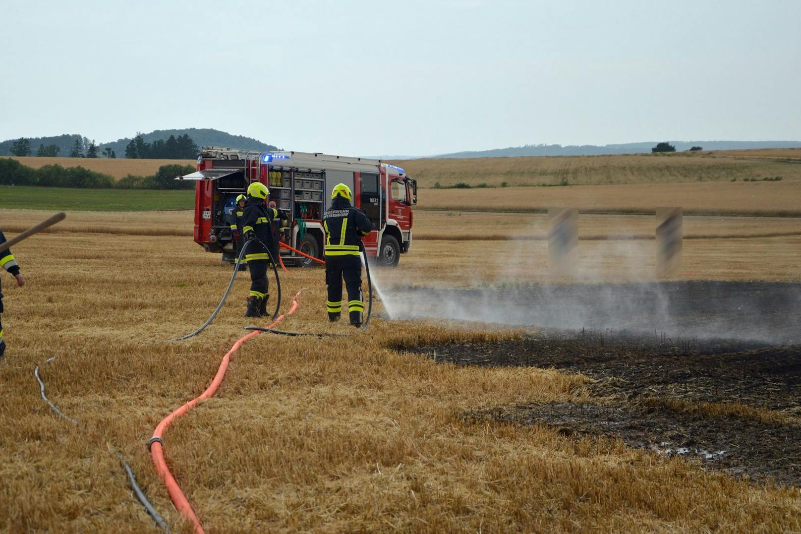 Flurbrände im Bezirk Waidhofen an der Thaya