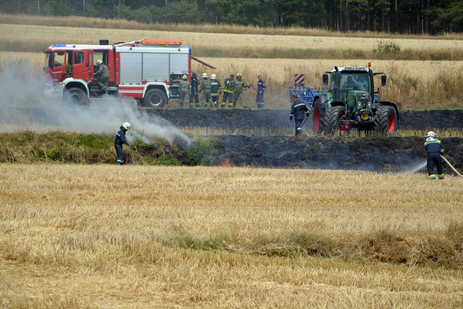 Flurbrände im Bezirk Waidhofen an der Thaya