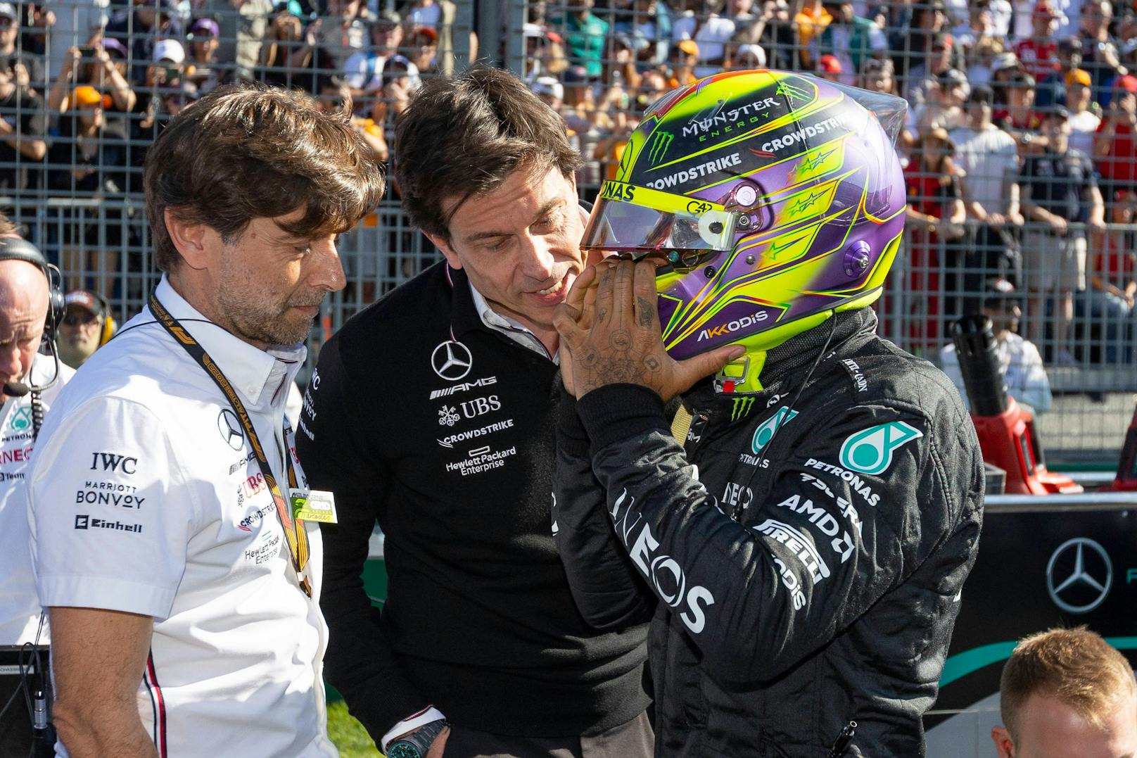 Teamchef Toto Wolff und Superstar Lewis Hamilton.