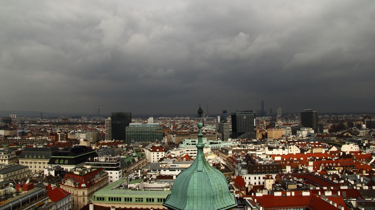 Unwetter-Alarm in Wien.