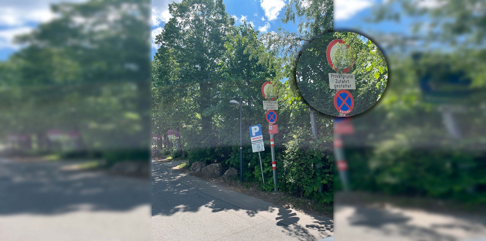 Wiener rätseln über "private Kurzparkzone" auf Donauinsel