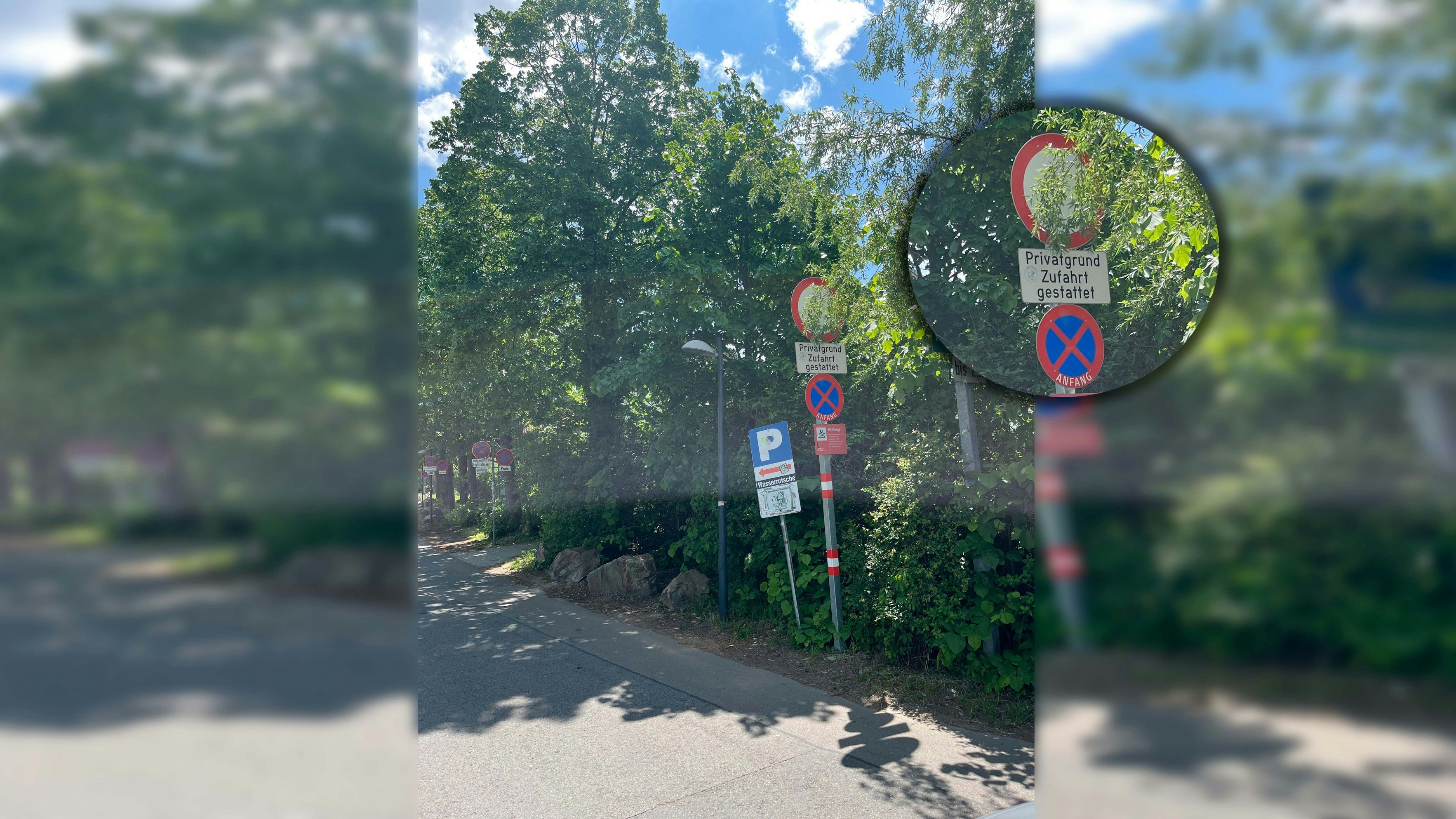 Gilt auf diesem Privatgrund die Kurzparkzone? Das fragen sich viele Autofahrer.