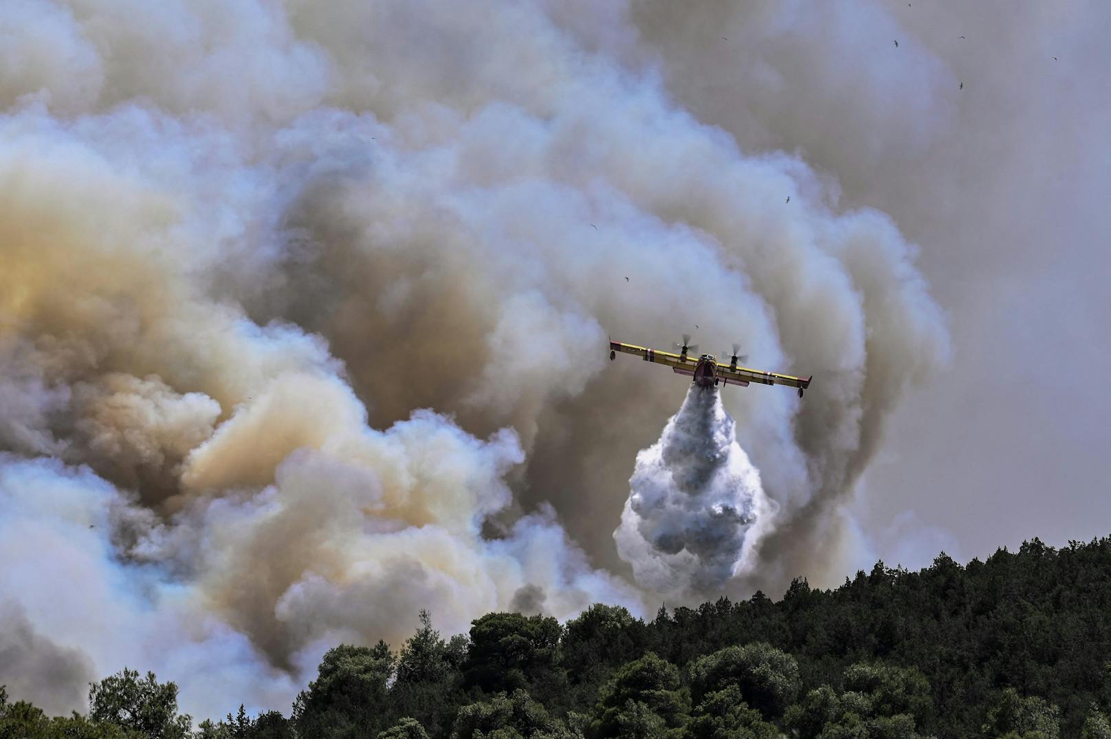 Auf der griechischen Insel Euböa ist ein Löschflugzeug während eines Einsatzfluges abgestürzt. (Symbolbild)