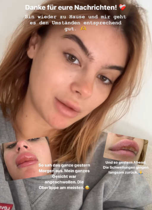 Romina Palm meldet sich nach dem Spitalaufenthalt bei ihren Followern.