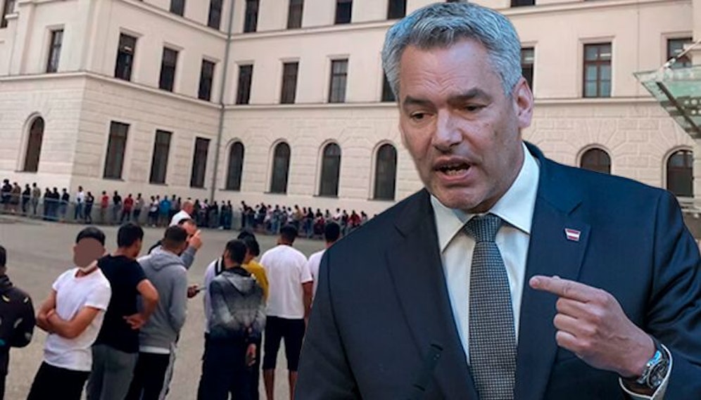 Bundeskanzler Karl Nehammer fordert, dass Asylsuchende in Österreich arbeiten müssen. 