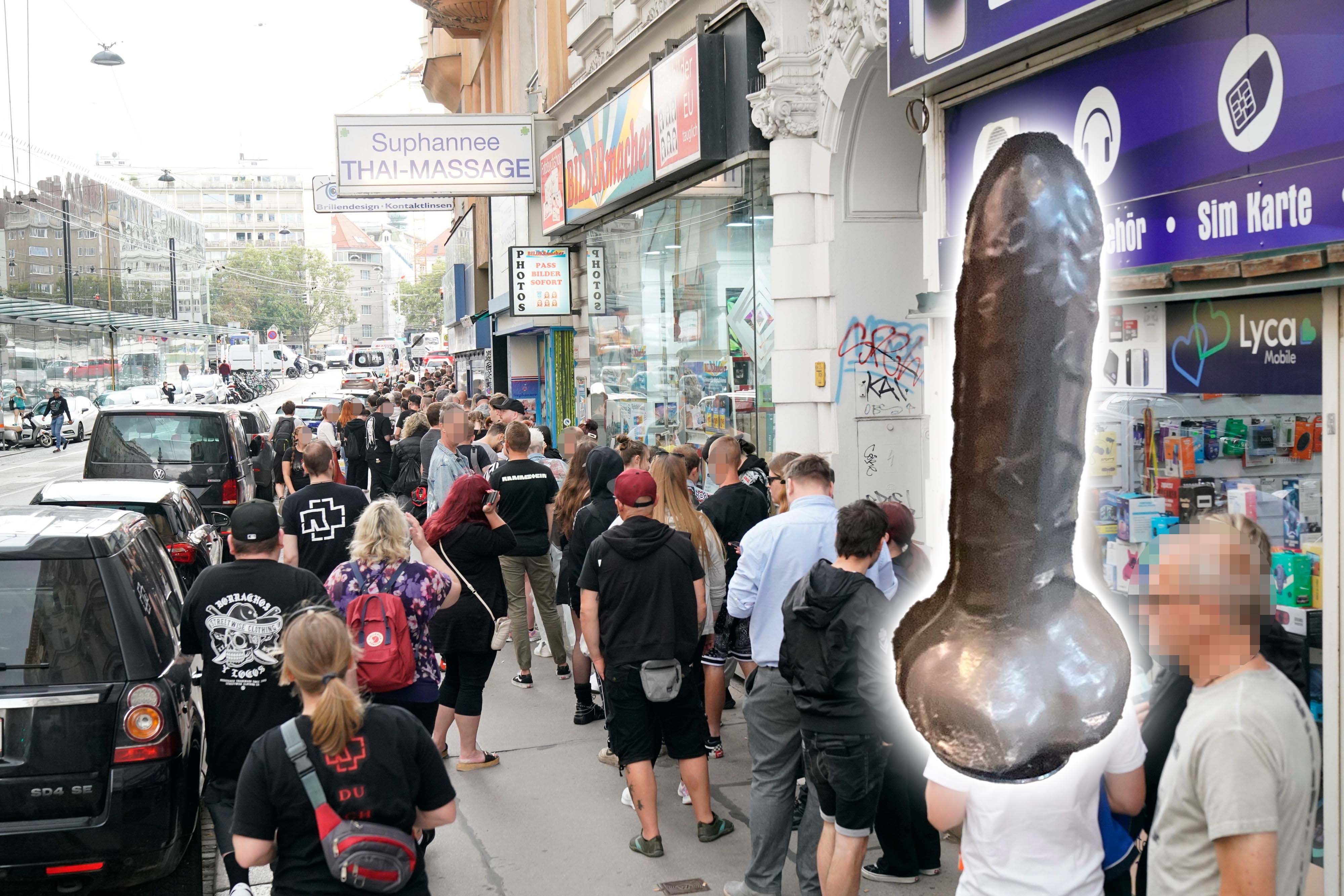 Die Fans standen teilweise über zwei Stunden in der Warteschlange.