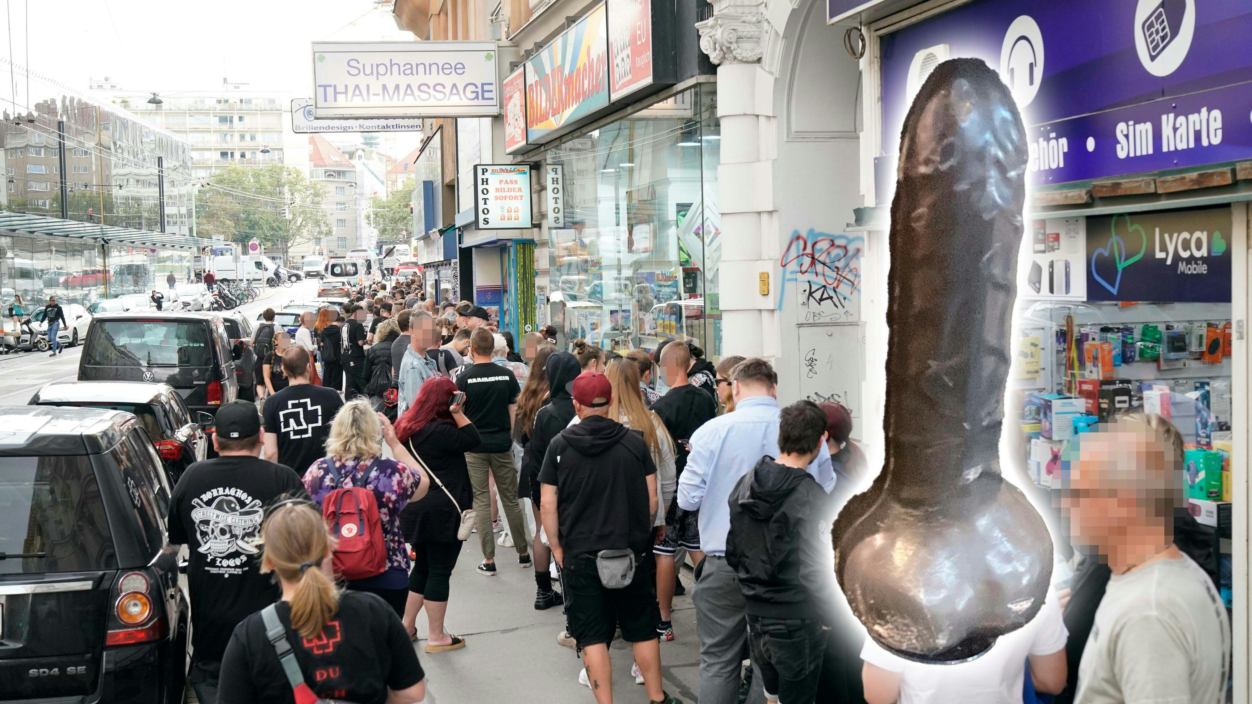 Die Fans standen teilweise über zwei Stunden in der Warteschlange.