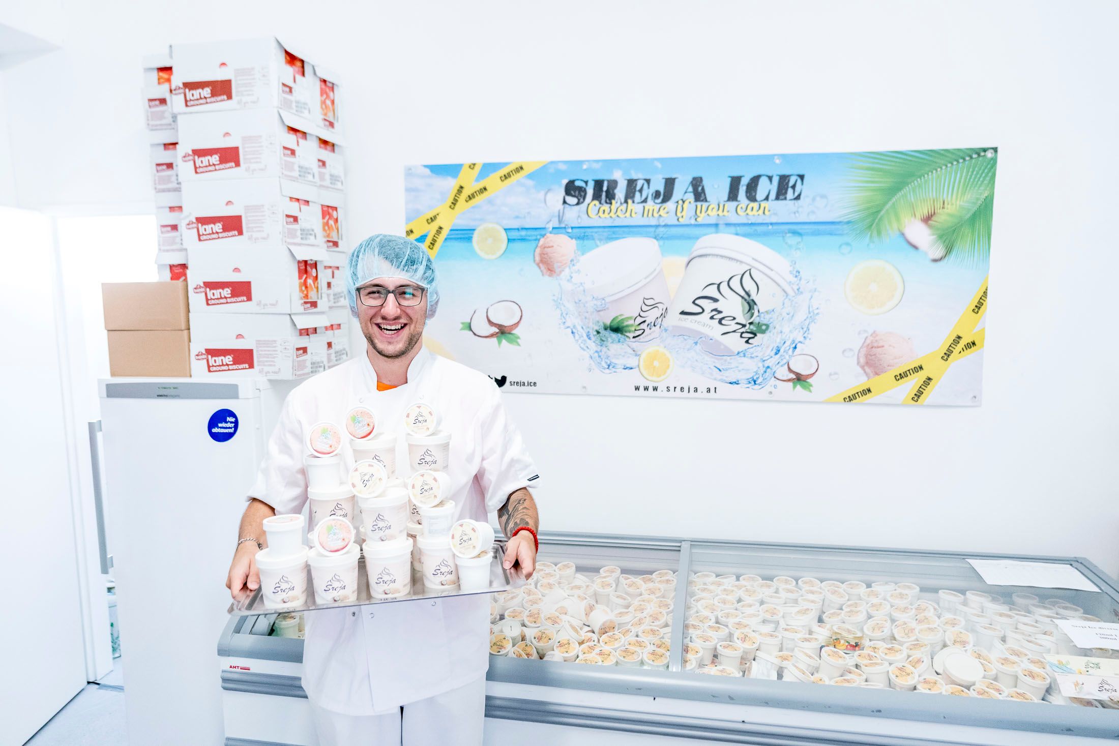 Dajan Srejic produziert&nbsp;in der Wolfgang Schmälzl Gasse 18-20 (Wien-Leopoldstadt) ungewöhnliche Eissorten