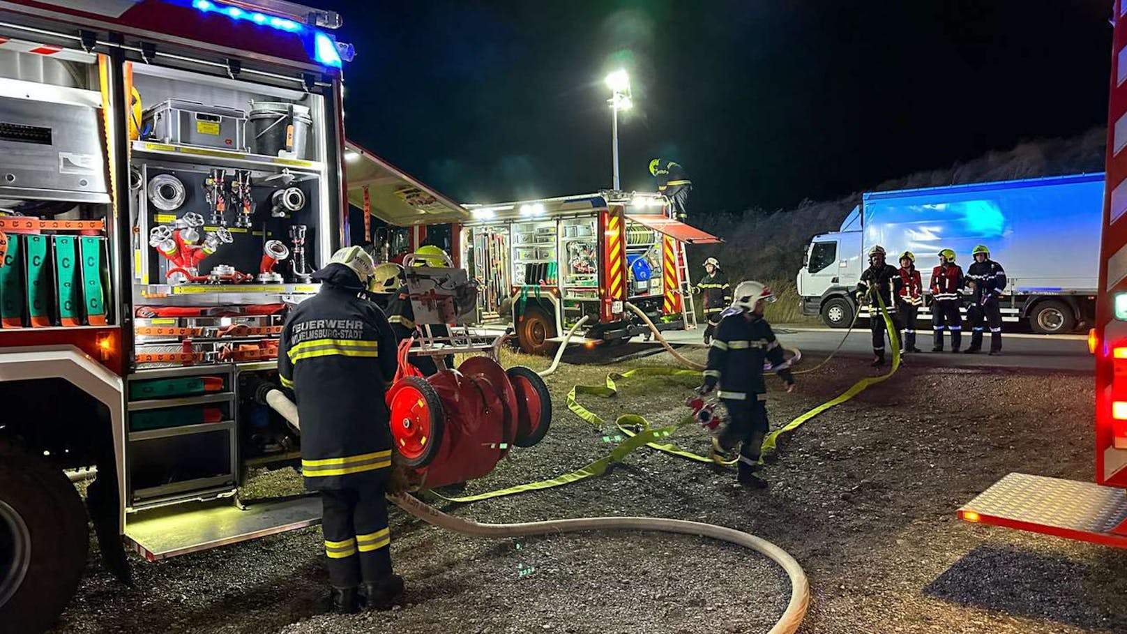 Großeinsatz bei Brand in St. Pölten