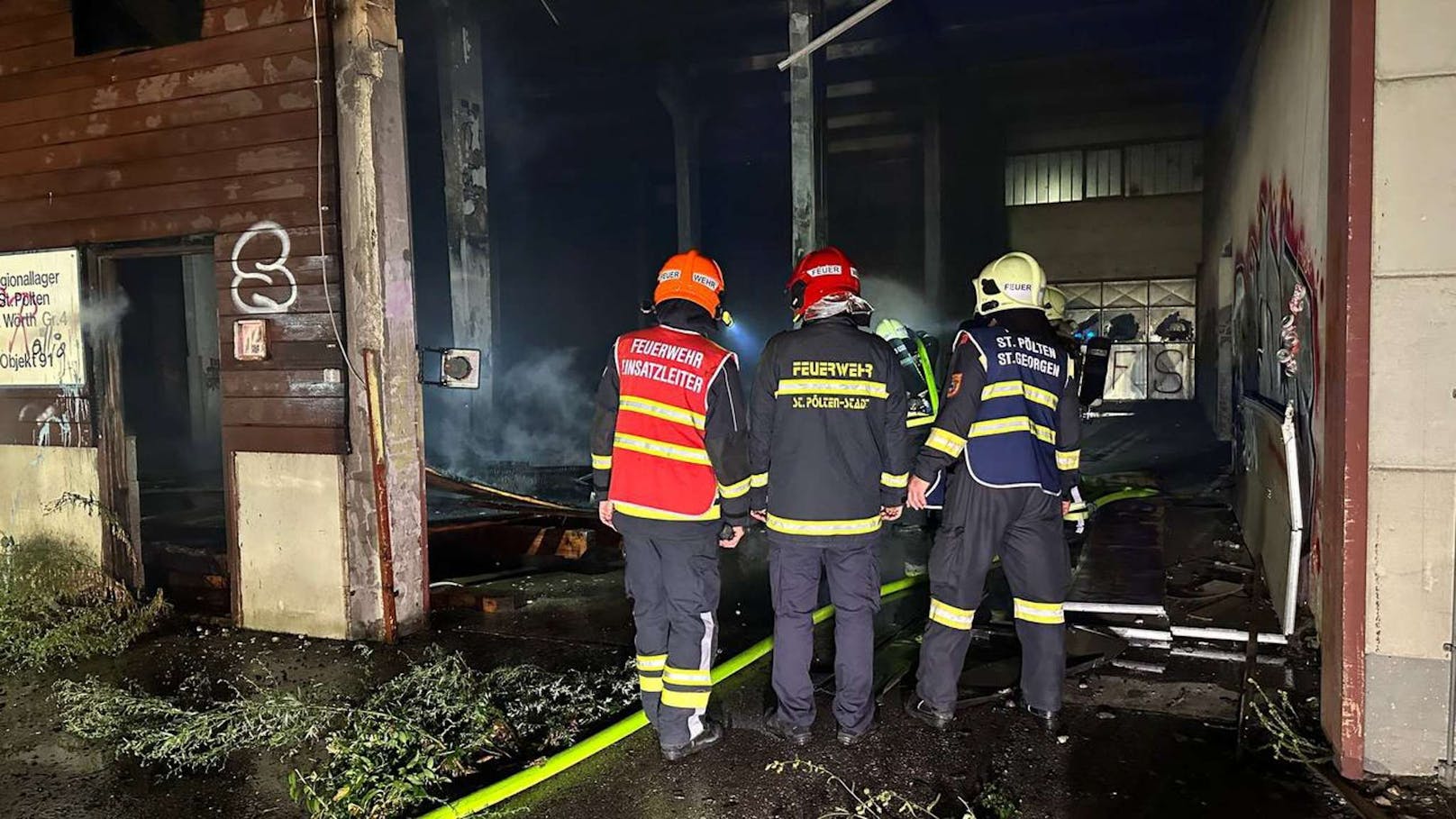 Großeinsatz bei Brand in St. Pölten