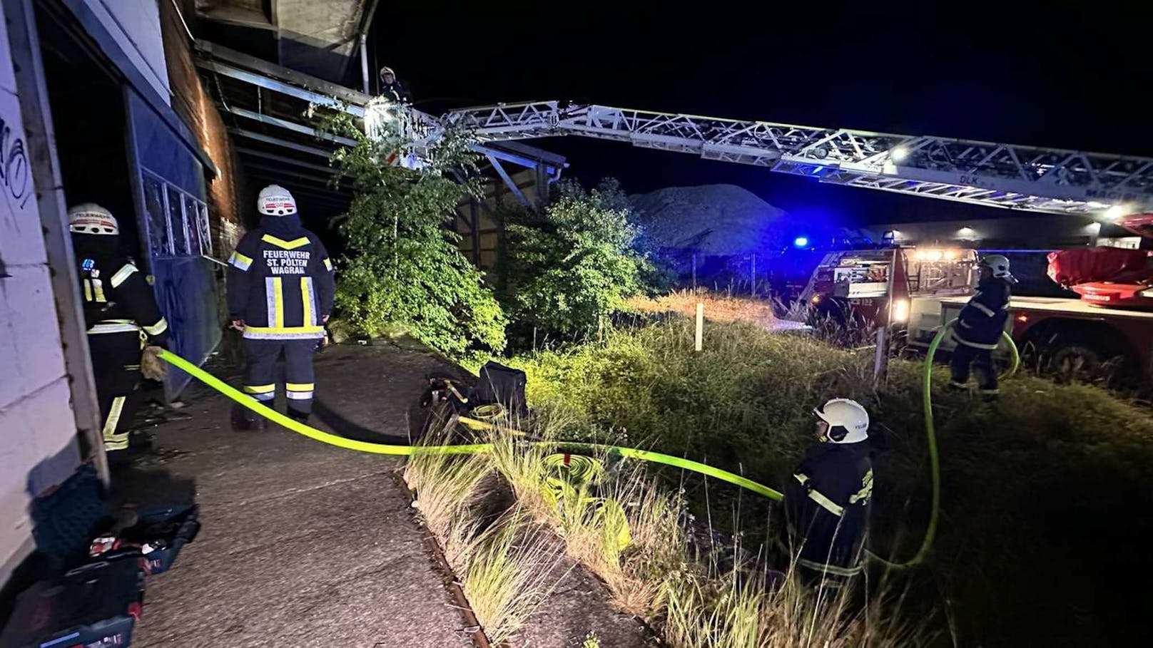 Großeinsatz bei Brand in St. Pölten