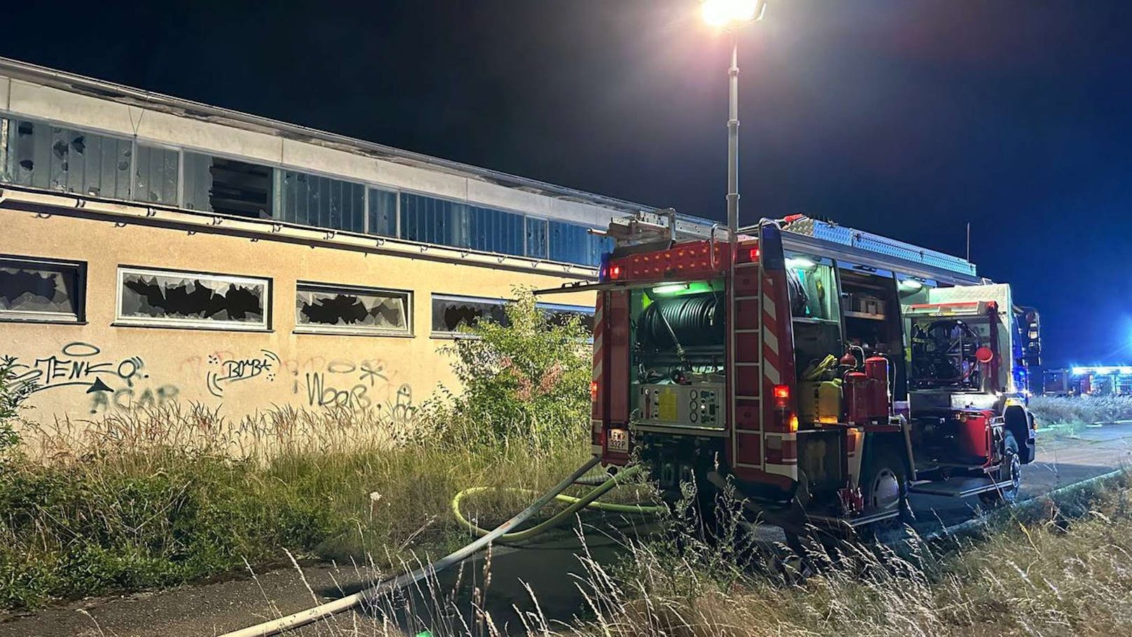 Großeinsatz bei Brand in St. Pölten