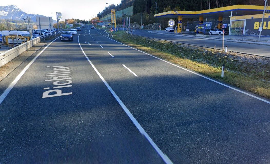 In diesem Bereich der Ennstalstraße kam es zu dem schrecklichen Unfall. 