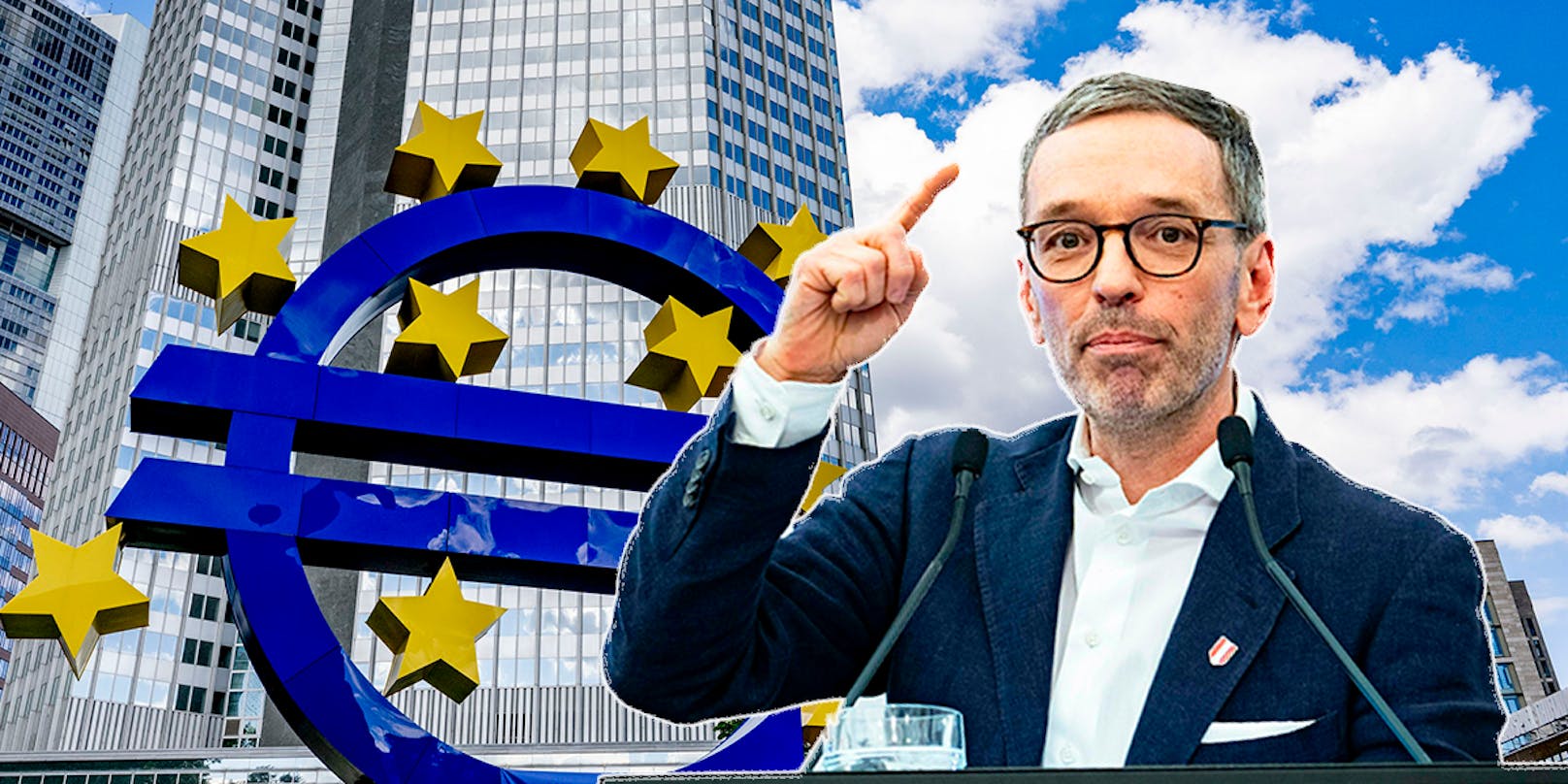 FPÖ-Kickl: "Regierung darf nicht länger tatenlos zuschauen, wie die EZB-Zinspolitik Kreditnehmer in die Schuldenfalle treibt!"