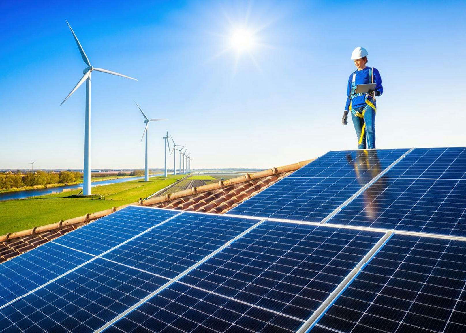 Erneuerbare Energie für acht Ennstalgemeinden dank Wasser, Wind und Sonne.