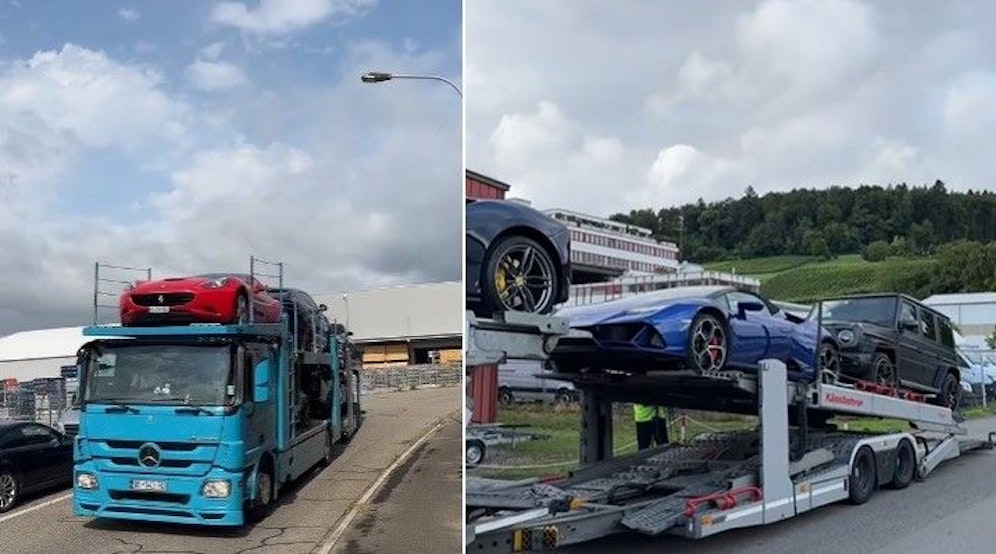 Auf Tiktok zeigt sich diesen Sommer ein kurioser Trend: Luxus-Fahrzeuge werden Richtung Balkan transportiert.
