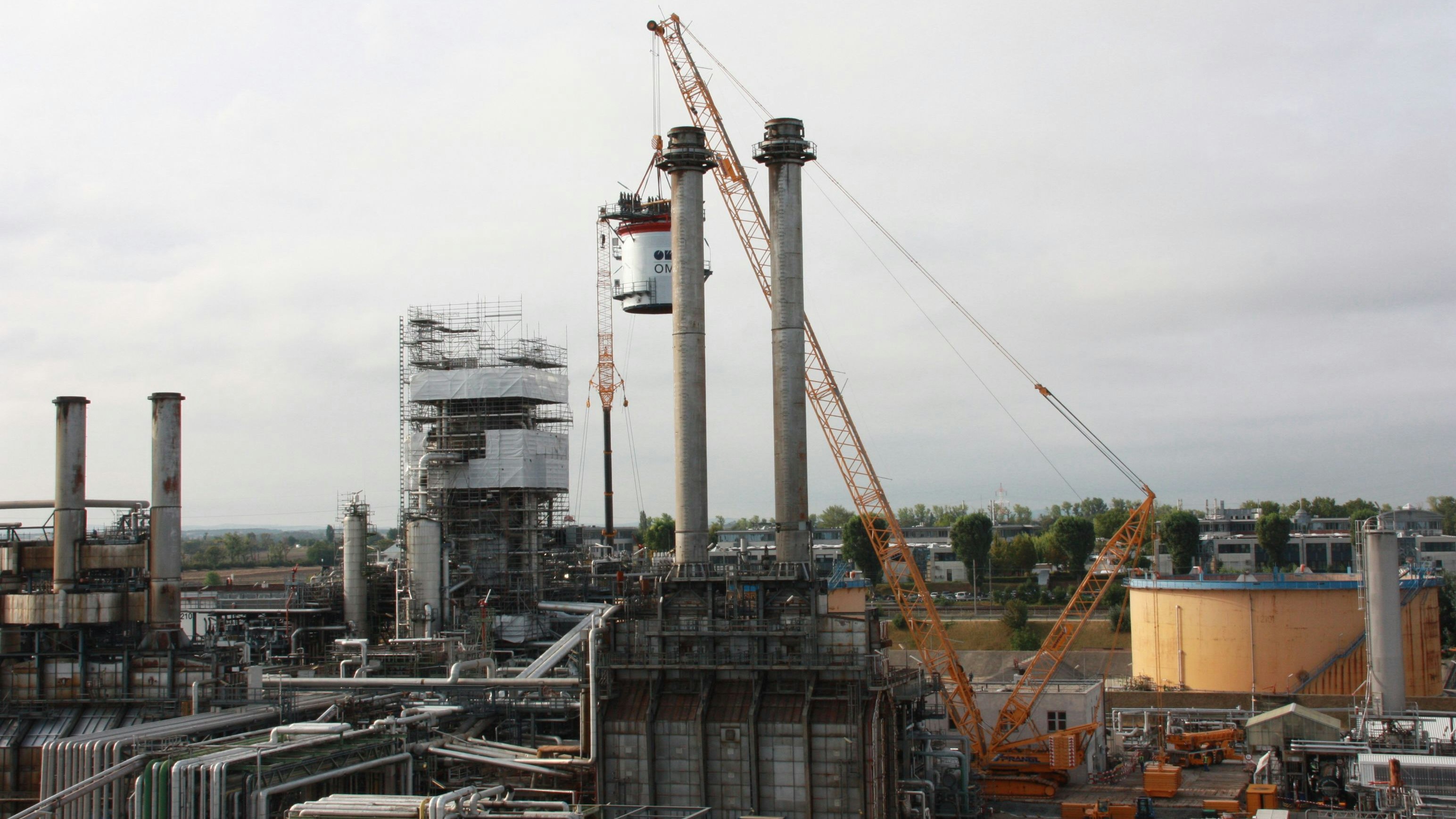 Die OMV-Raffinerie Schwechat