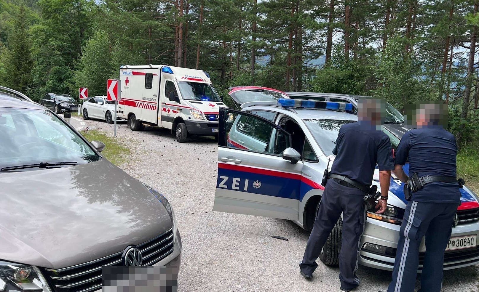 Rettungsdienst, Feuerwehr, Polizei, Bergrettung und ein Notarzthubschrauber befanden sich im Einsatz