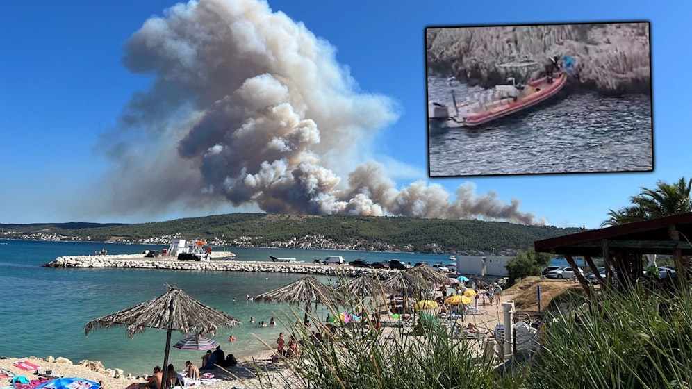 Unermüdlich kämpften über 100 Feuerwehrmänner in Kroatien gegen die lodernden Flammen – und retteten dabei Menschenleben.