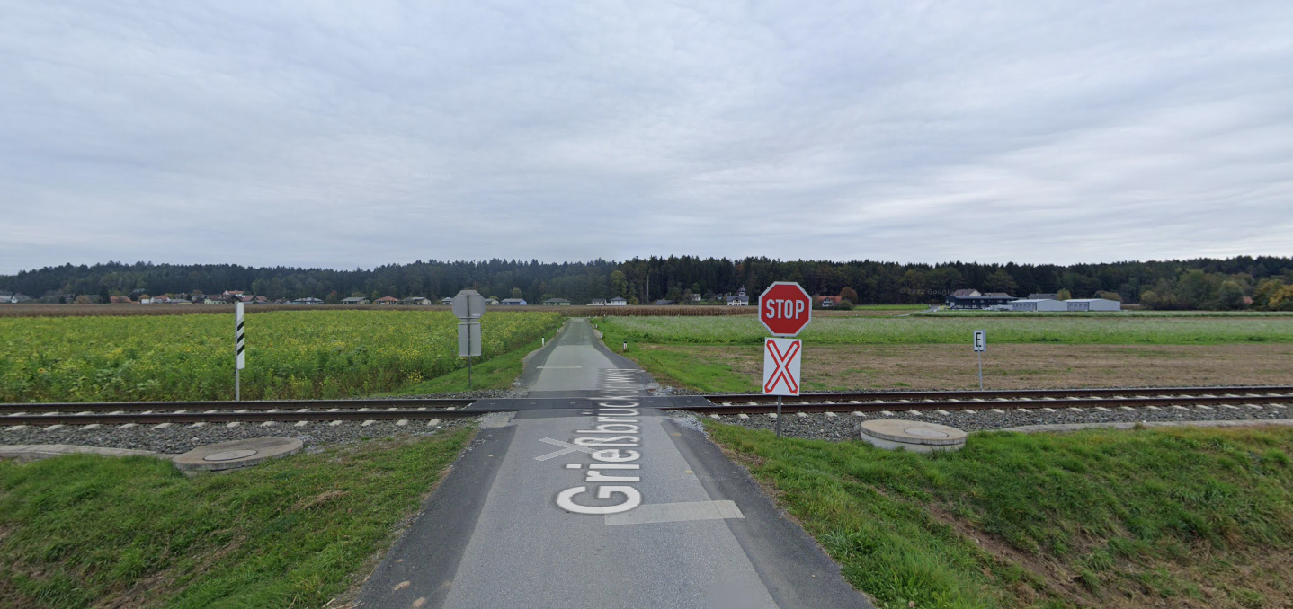 An dieser Stelle kam es zum Zusammenprall.