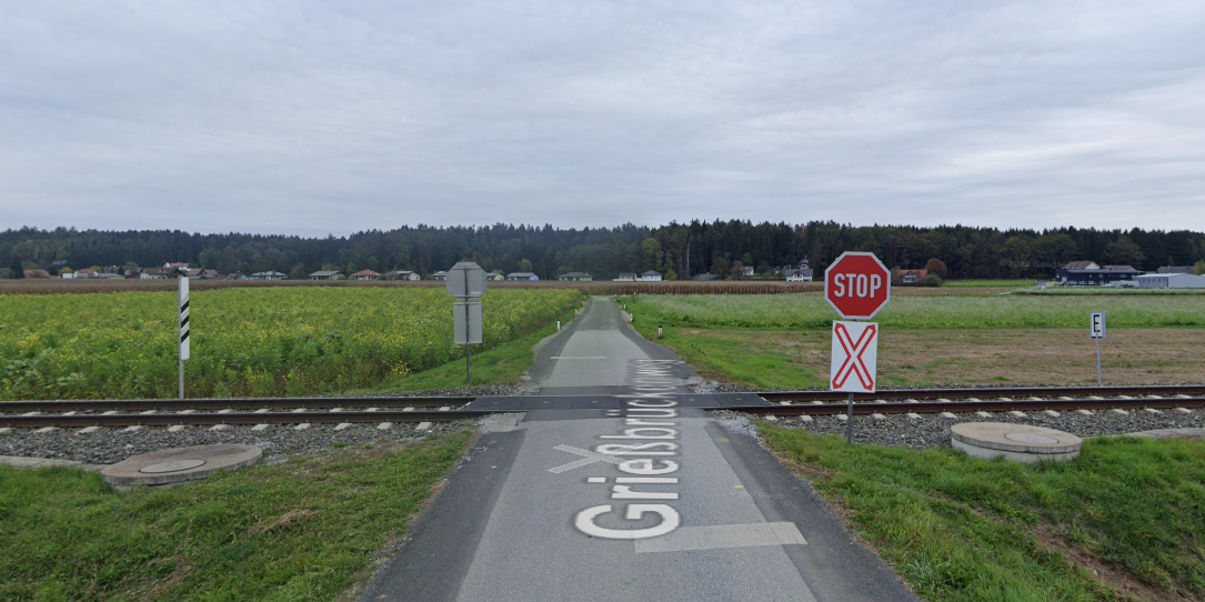 An dieser Stelle kam es zum Zusammenprall.