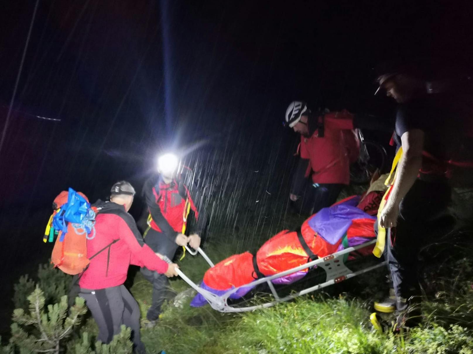 Insgesamt 10 Bergretter waren am Rettungseinsatz beteiligt.