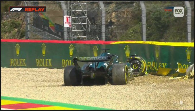 Lance Stroll hat für eine Rote Flagge im Sprint-Shootout gesorgt. 
