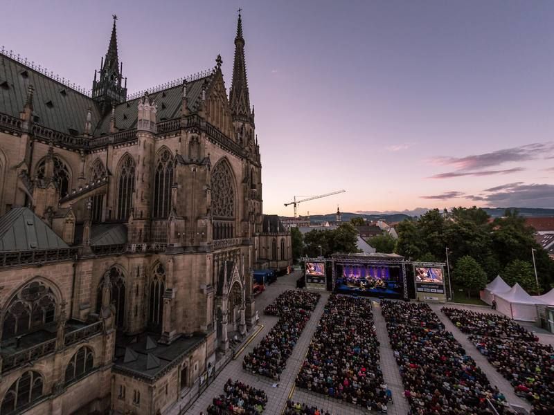 Der Mann verletzte sich im Rahmen der "Klassik am Dom"-Reihe in Linz.