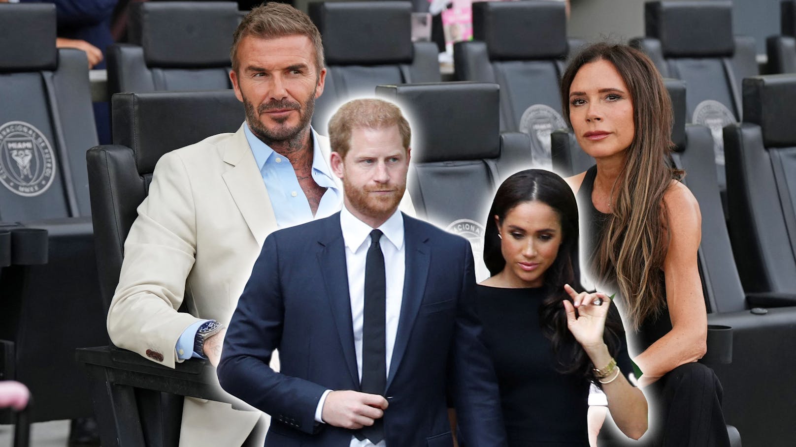 Royaler Ärger: Prinz Harry ist auf Fußballkönig Beckham sauer – und umgekehrt.