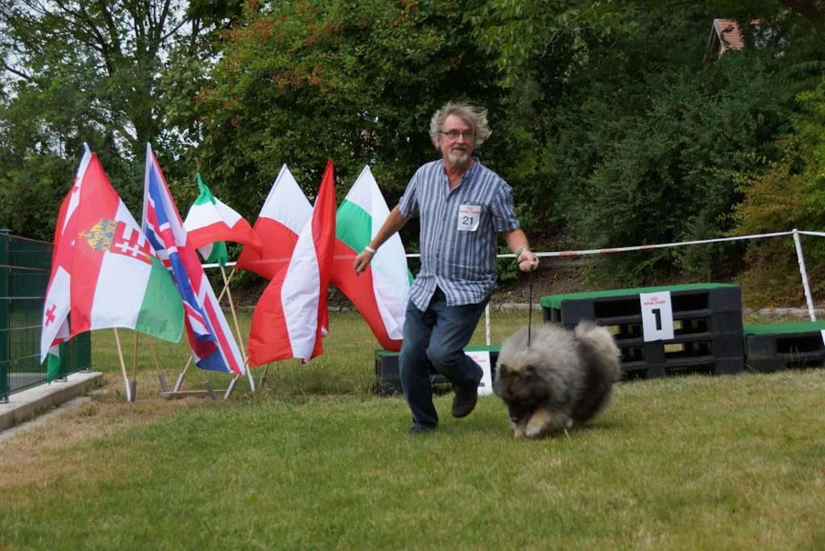 Erfolgreicher Lauf für Werner Swoboda und seinen Hund.