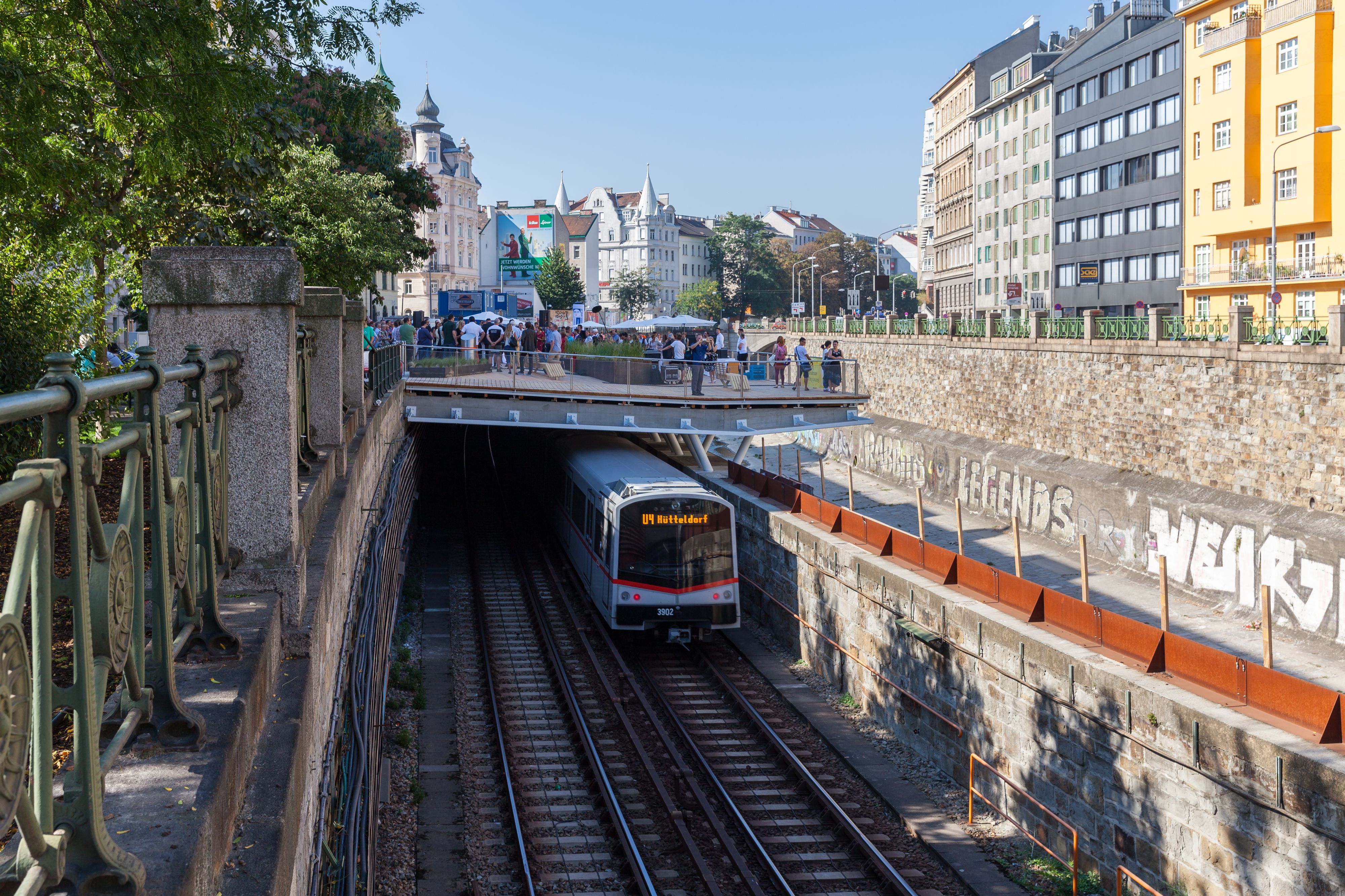 Ab Montag, dem 31. Juli, fährt die U4 wieder durchgehend von Hütteldorf bis Heiligenstadt.