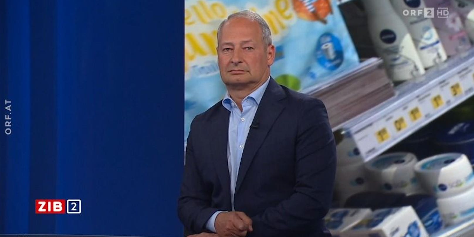 SPÖ-Delegationsleiter Andreas Schieder live in der ORF-"ZIB2" am späten Montagabend.