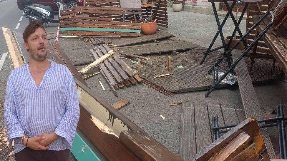 Schanigarten von Sebastian Müller in der Wiener City zerstört. 