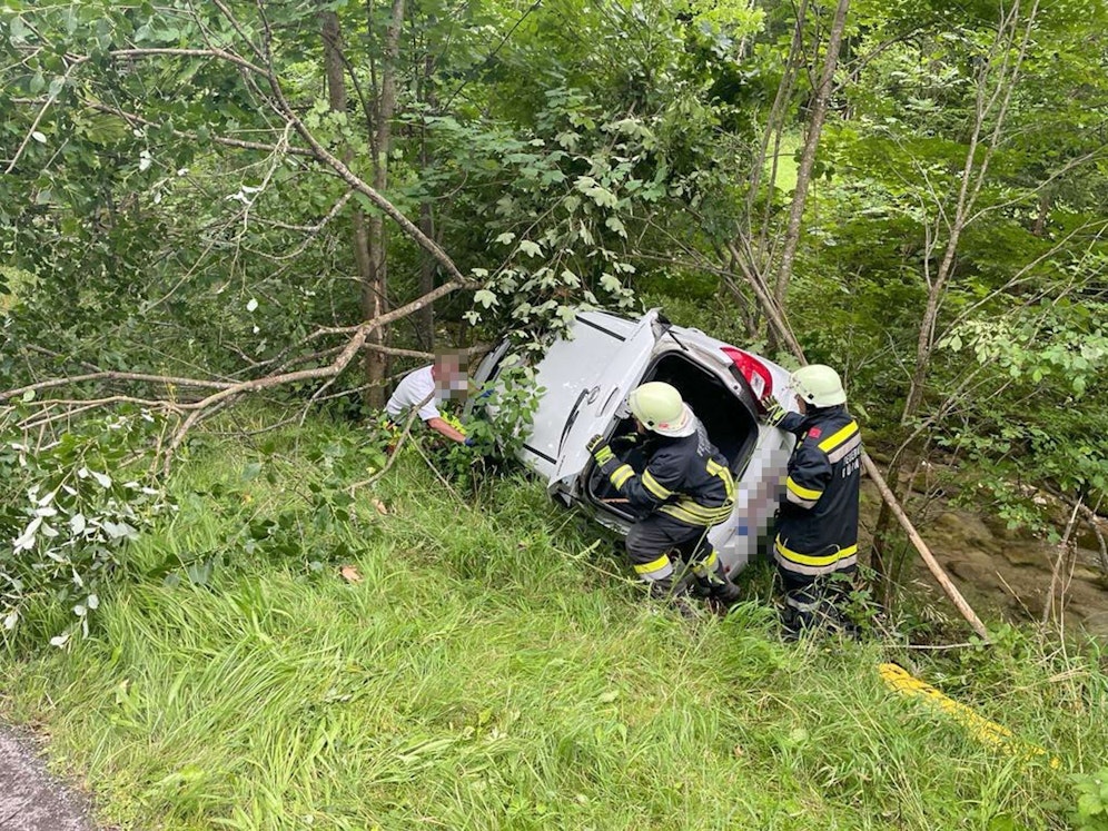 Bei Türnitz kam eine Lenkerin von der Straße ab