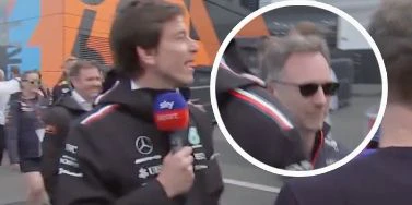 Toto Wolff und Christian Horner (r.) geraten im TV aneinander.