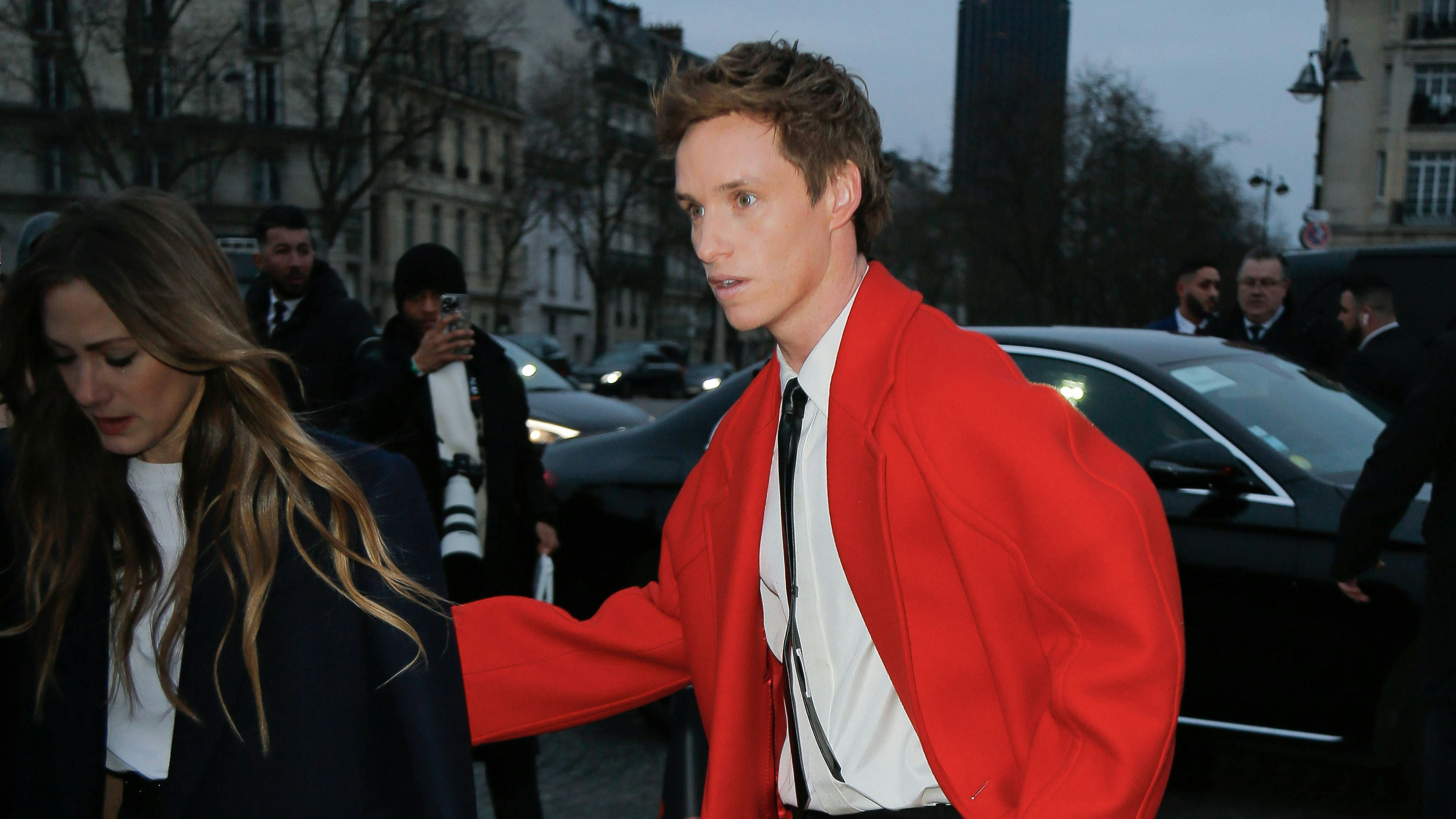 Eddie Redmayne - Outside arrivals at the Alexander McQueen womenswear Fall-Winter 2023-2024 fashion show as part of Paris Fashion Week on March 04, 2023 in Paris, France.//03HAEDRICHJM_JMH.0025/Credit:JM HAEDRICH/SIPA/2303051253 - 20230304_PD29883 - Rechteinfo: Rights Managed (RM)
