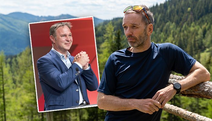 Besorgt: FPÖ-Chef Herbert Kickl hält Andreas Babler (l.) "brandgefährlich" für unser Land.