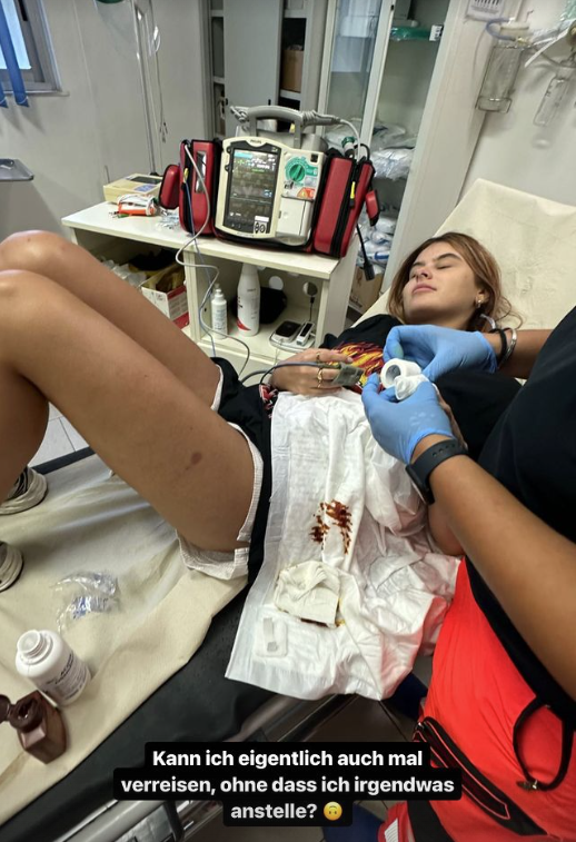 Romina Palm musste erneut im Krankenhaus versorgt werden.