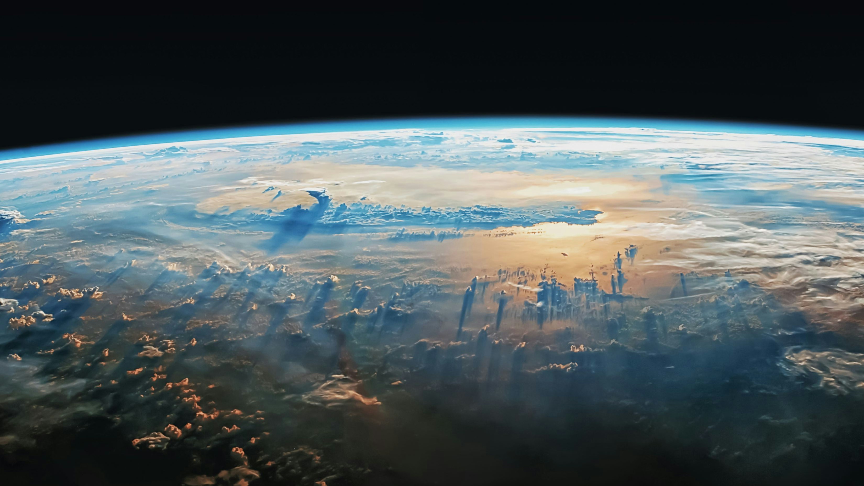 Beautiful view of the Earth from space