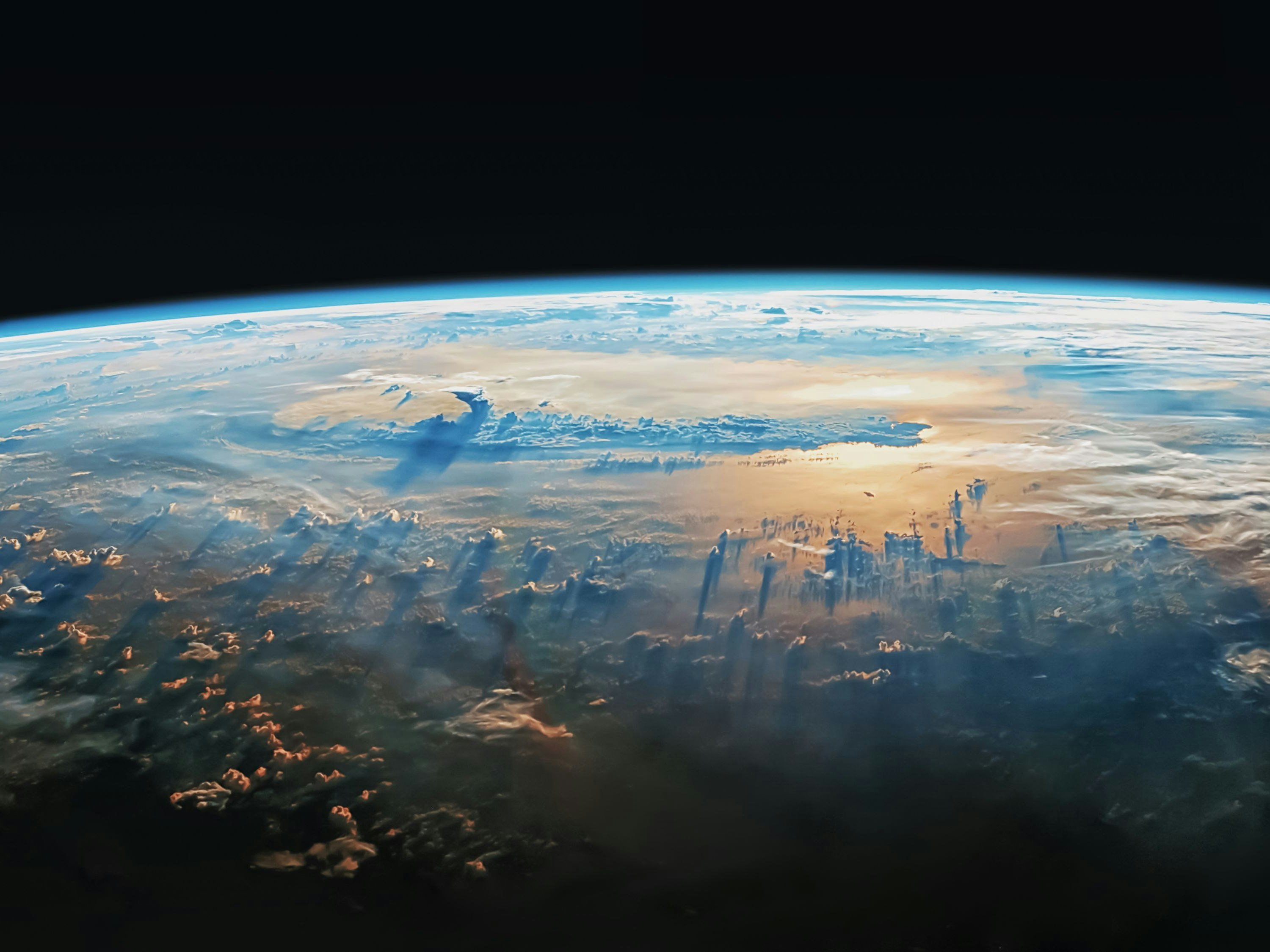 Beautiful view of the Earth from space