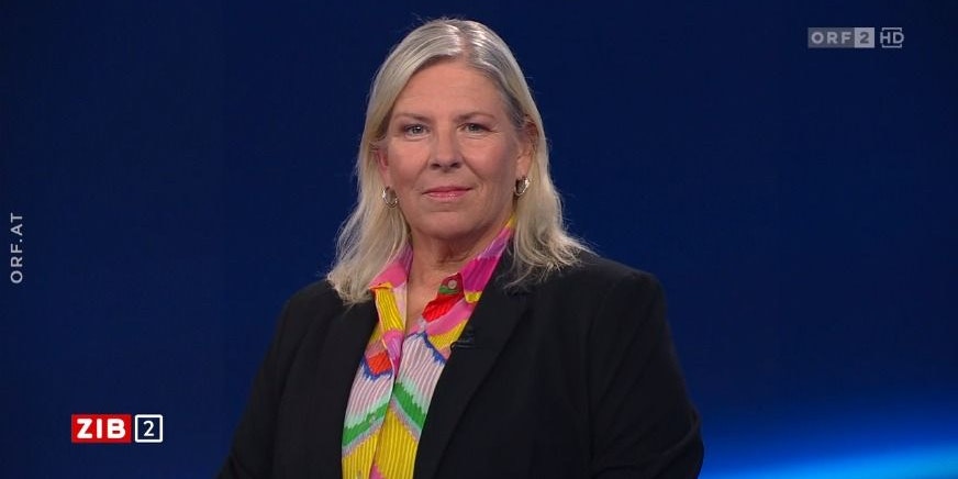 Die ehemalige Gesundheitsministerin und Fachärztin Andrea Kdolsky am späten Dienstagabend in der ORF-"ZIB2"..
