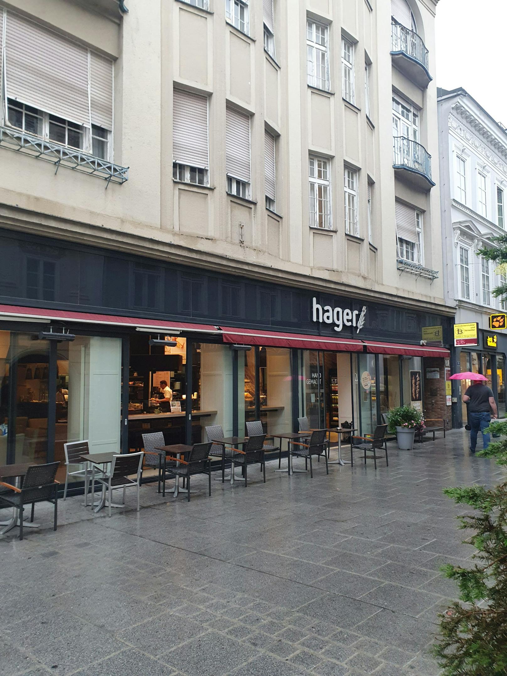 Eine Bäckerei Hager-Filiale in St. Pölten.