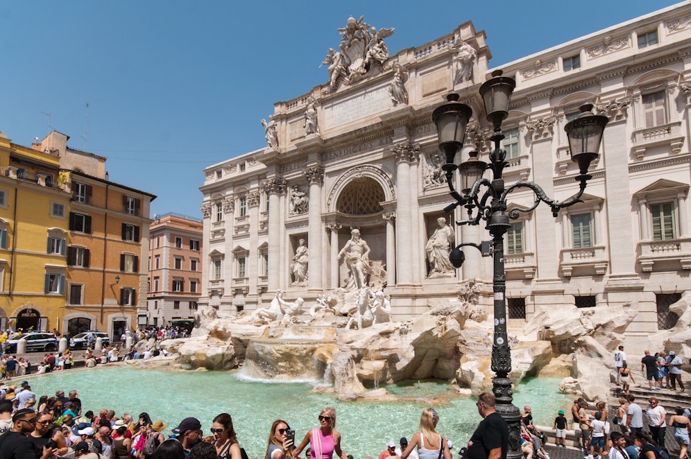 Beliebtes Fotomotiv: Jährlich besuchen rund 3 Millionen Touristen den Trevibrunnen.
